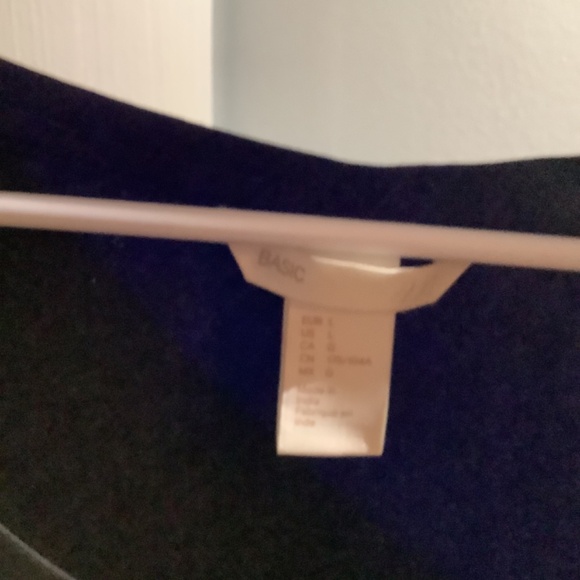 H&M basics bodycon large black tee dress - Picture 2 of 2